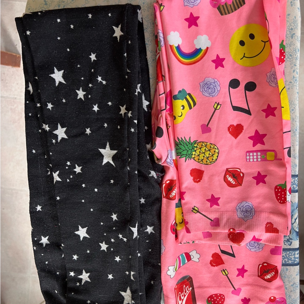 2 pair of girls leggings